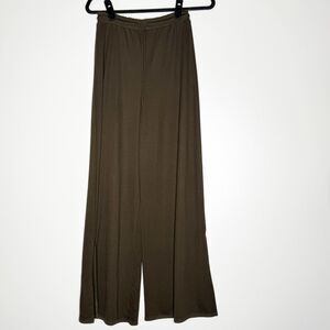 NEW Zara Wide Leg High Waist Side Slit Drawstring Pant Women's Size Small